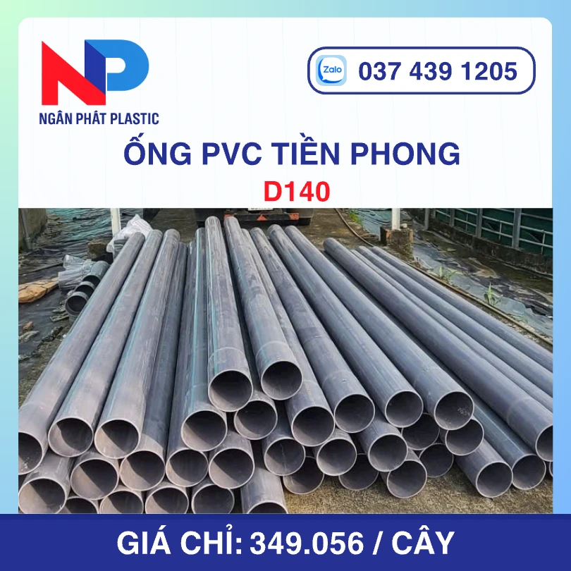 Ống PVC D140 Nhựa Tiền Phong